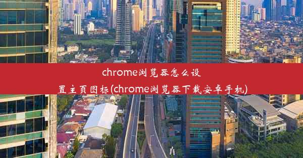 chrome浏览器怎么设置主页图标(chrome浏览器下载安卓手机)