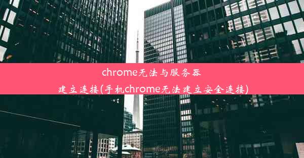 chrome无法与服务器建立连接(手机chrome无法建立安全连接)