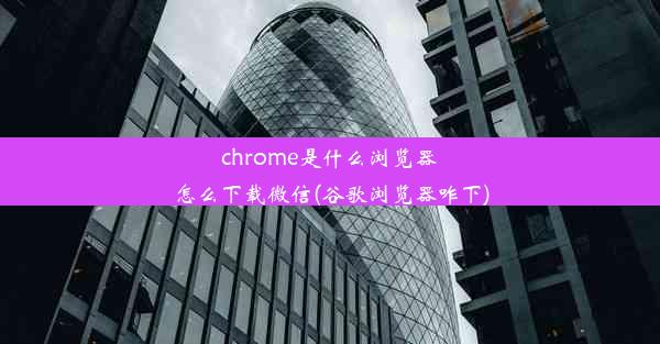 chrome是什么浏览器怎么下载微信(谷歌浏览器咋下)