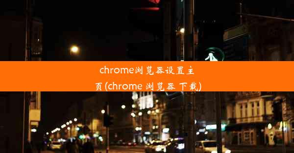 chrome浏览器设置主页(chrome 浏览器 下载)