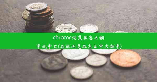 chrome浏览器怎么翻译成中文(谷歌浏览器怎么中文翻译)