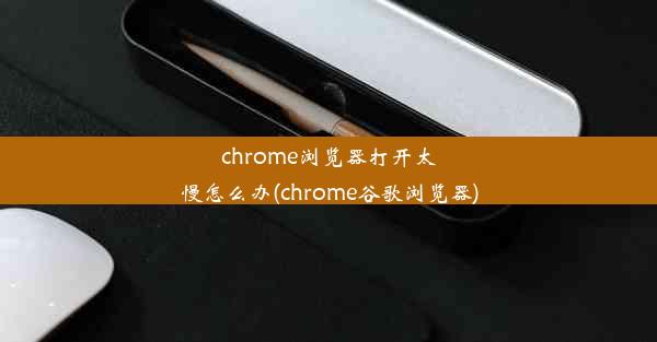 chrome浏览器打开太慢怎么办(chrome谷歌浏览器)