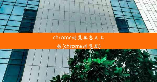 chrome浏览器怎么上锁(chrome浏览器)