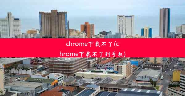 chrome下载不了(chrome下载不了到手机)