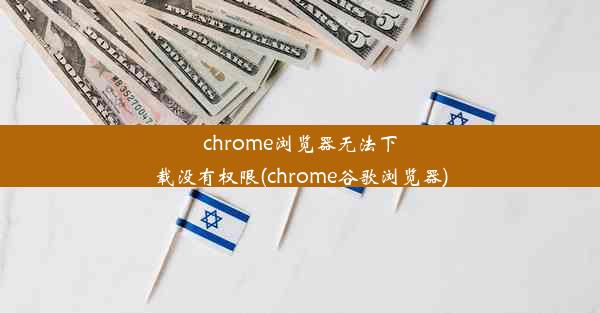 chrome浏览器无法下载没有权限(chrome谷歌浏览器)