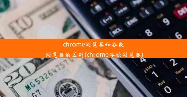 chrome浏览器和谷歌浏览器的区别(chrome谷歌浏览器)