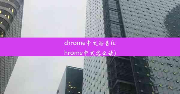 chrome中文谐音(chrome中文怎么读)