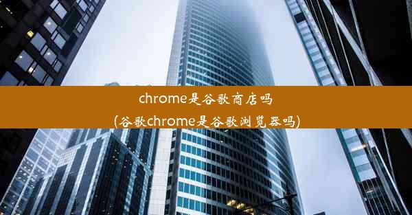 chrome是谷歌商店吗(谷歌chrome是谷歌浏览器吗)