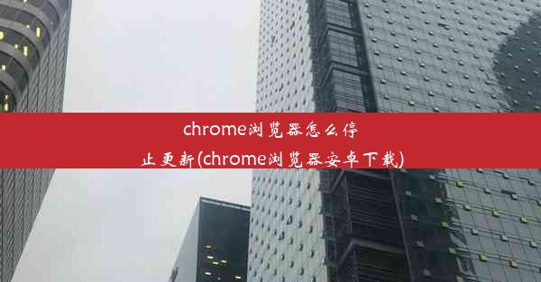 chrome浏览器怎么停止更新(chrome浏览器安卓下载)