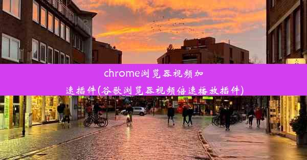 chrome浏览器视频加速插件(谷歌浏览器视频倍速播放插件)