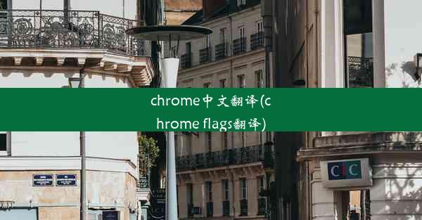 chrome中文翻译(chrome flags翻译)