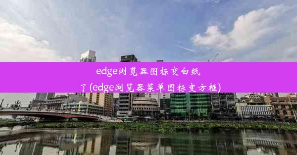 edge浏览器图标变白纸了(edge浏览器菜单图标变方框)