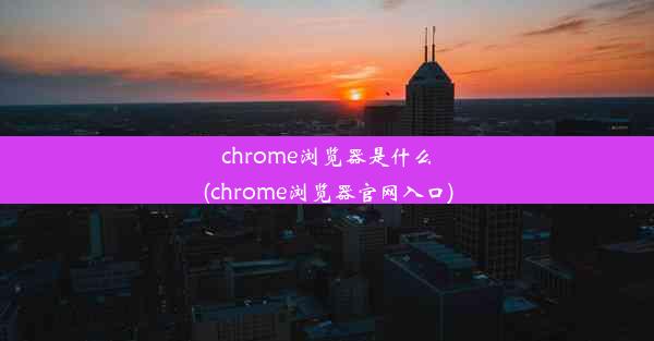 chrome浏览器是什么(chrome浏览器官网入口)