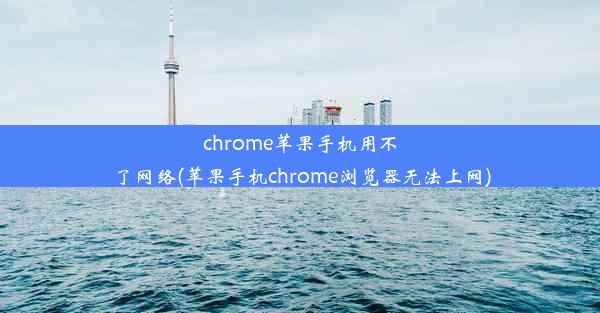 chrome苹果手机用不了网络(苹果手机chrome浏览器无法上网)