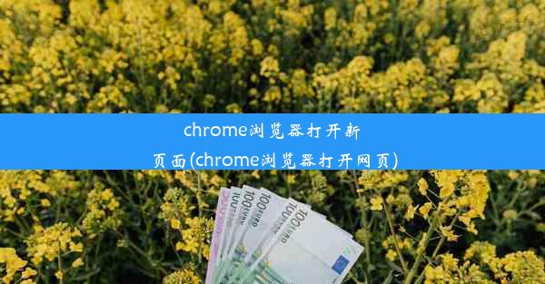 chrome浏览器打开新页面(chrome浏览器打开网页)