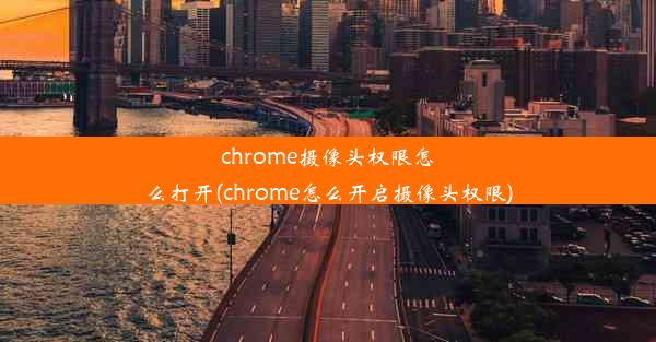 chrome摄像头权限怎么打开(chrome怎么开启摄像头权限)