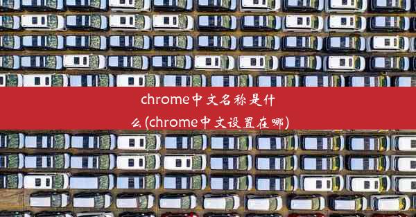 chrome中文名称是什么(chrome中文设置在哪)