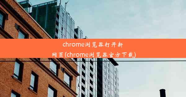 chrome浏览器打开新网页(chrome浏览器官方下载)