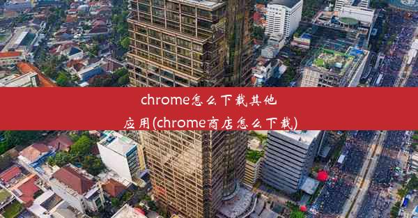 chrome怎么下载其他应用(chrome商店怎么下载)