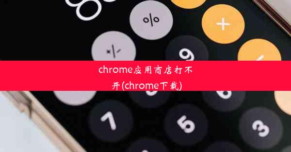 chrome应用商店打不开(chrome下载)