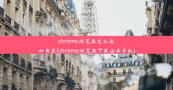 chrome浏览器怎么添加书签(chrome浏览器下载安卓手机)