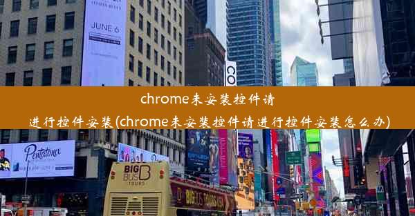 chrome未安装控件请进行控件安装(chrome未安装控件请进行控件安装怎么办)