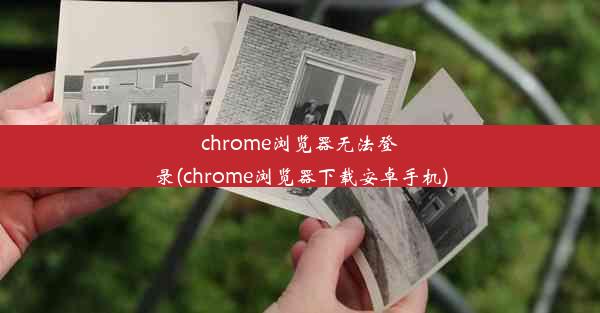 chrome浏览器无法登录(chrome浏览器下载安卓手机)