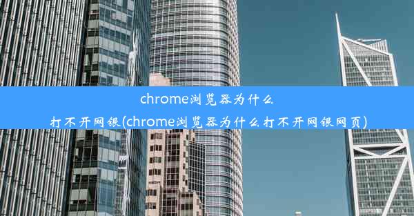 chrome浏览器为什么打不开网银(chrome浏览器为什么打不开网银网页)