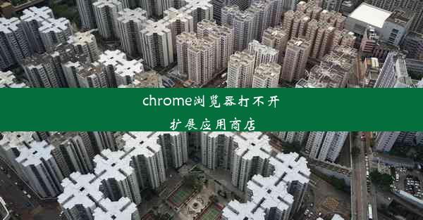 chrome浏览器打不开扩展应用商店