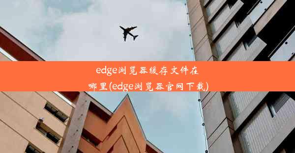 edge浏览器缓存文件在哪里(edge浏览器官网下载)