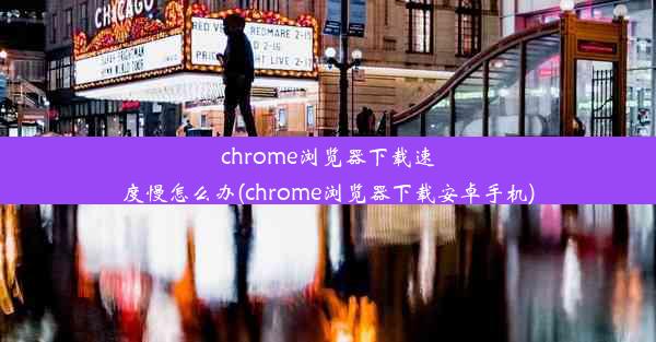 chrome浏览器下载速度慢怎么办(chrome浏览器下载安卓手机)