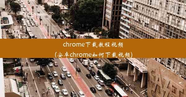 chrome下载教程视频(安卓chrome如何下载视频)