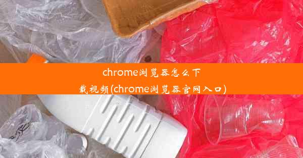 chrome浏览器怎么下载视频(chrome浏览器官网入口)