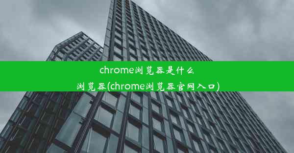 chrome浏览器是什么浏览器(chrome浏览器官网入口)