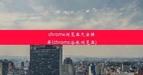 chrome浏览器无法横屏(chrome谷歌浏览器)