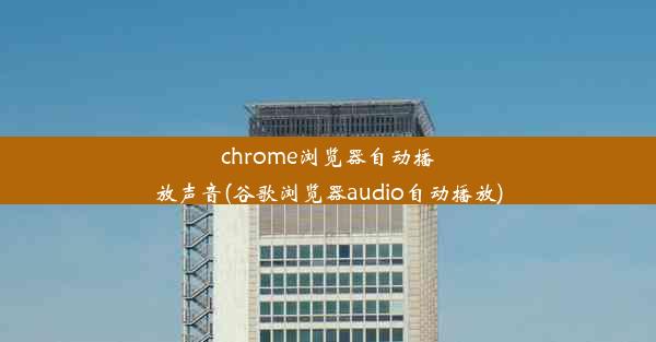 chrome浏览器自动播放声音(谷歌浏览器audio自动播放)