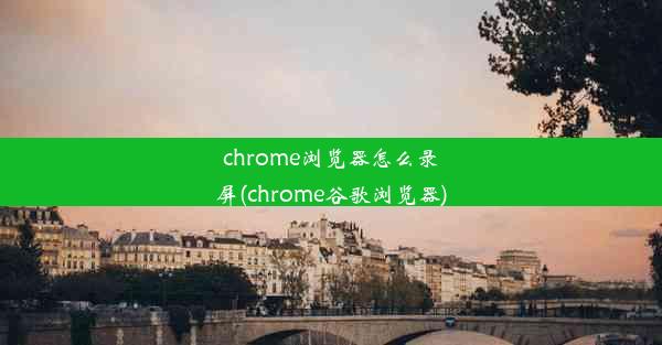 chrome浏览器怎么录屏(chrome谷歌浏览器)