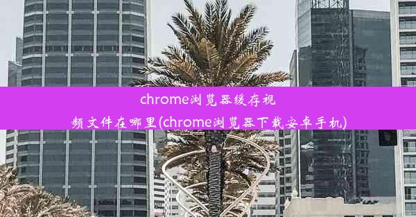 chrome浏览器缓存视频文件在哪里(chrome浏览器下载安卓手机)