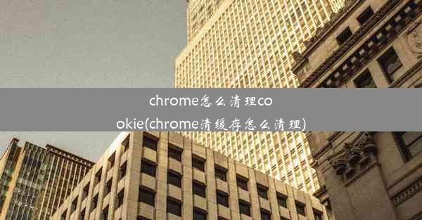 chrome怎么清理cookie(chrome清缓存怎么清理)