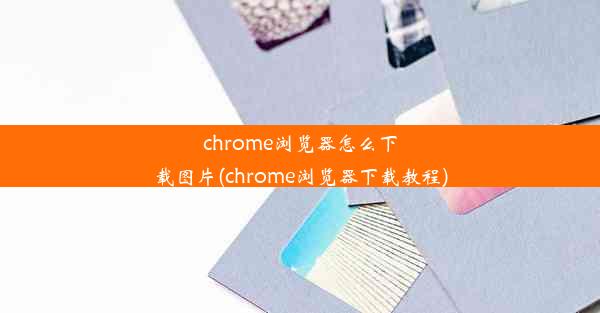 chrome浏览器怎么下载图片(chrome浏览器下载教程)