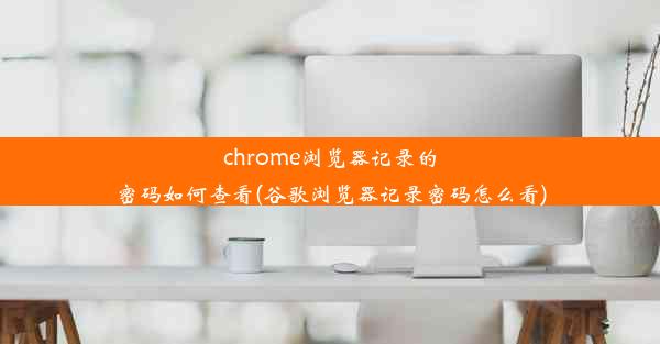 chrome浏览器记录的密码如何查看(谷歌浏览器记录密码怎么看)