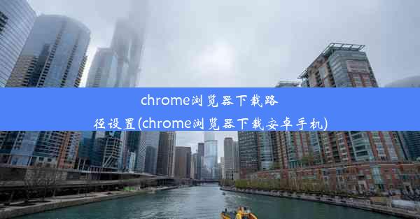 chrome浏览器下载路径设置(chrome浏览器下载安卓手机)