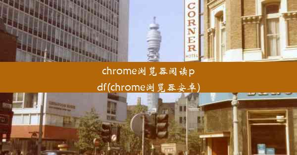 chrome浏览器阅读pdf(chrome浏览器安卓)