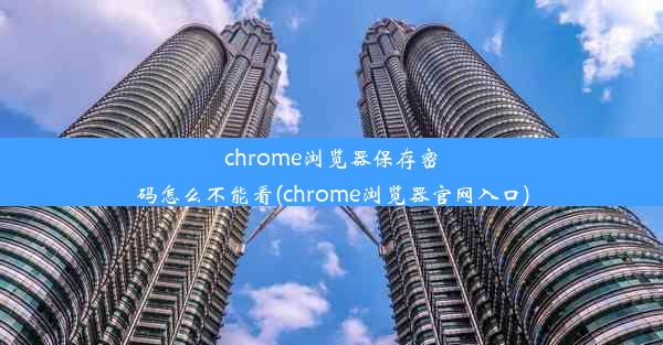 chrome浏览器保存密码怎么不能看(chrome浏览器官网入口)