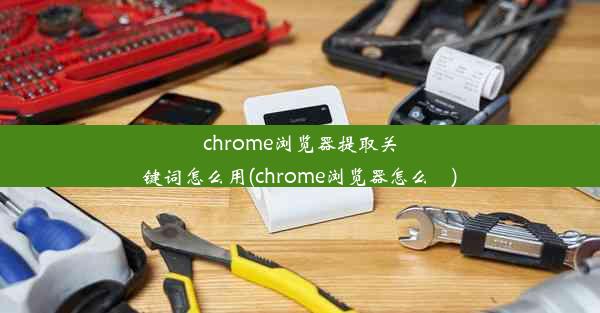 chrome浏览器提取关键词怎么用(chrome浏览器怎么栿)