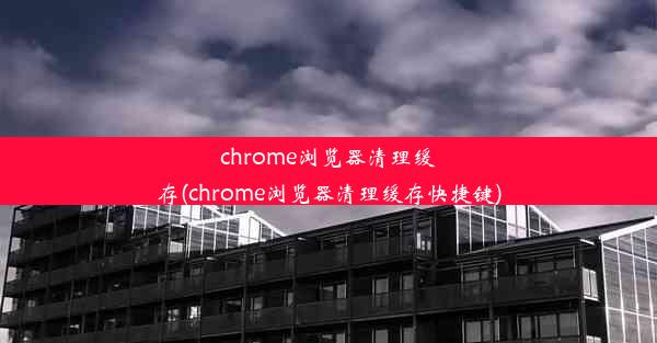 chrome浏览器清理缓存(chrome浏览器清理缓存快捷键)